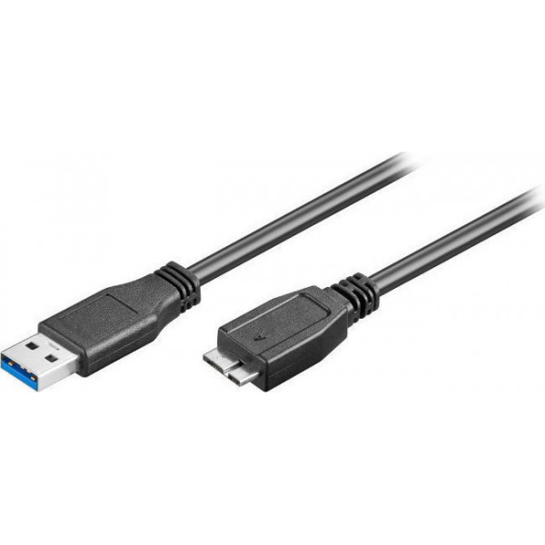 Goobay Regular USB 3.0 to micro USB Cable Μαύρο 0.5m 